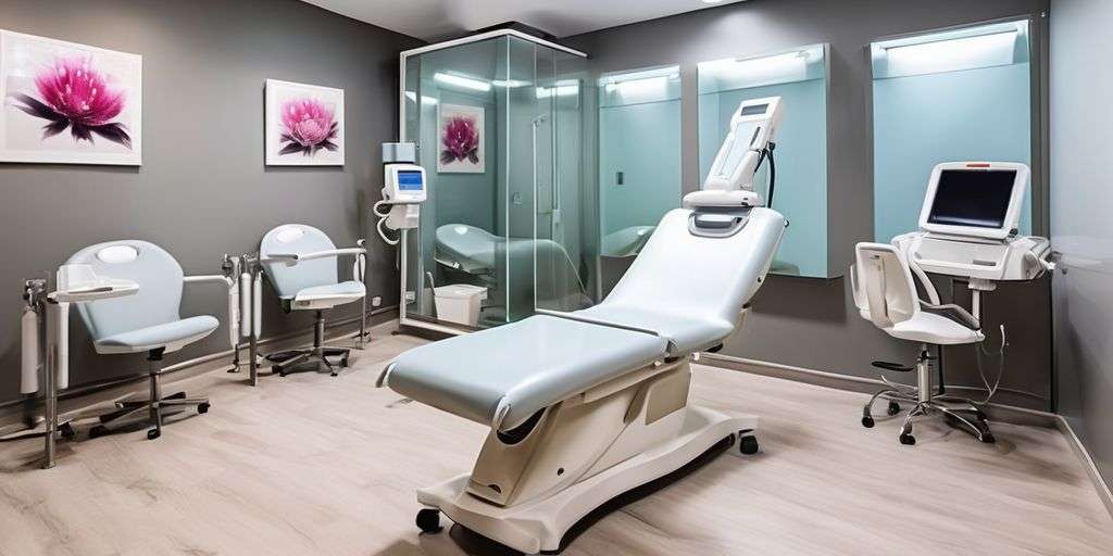 laser hair removal treatment in a modern clinic