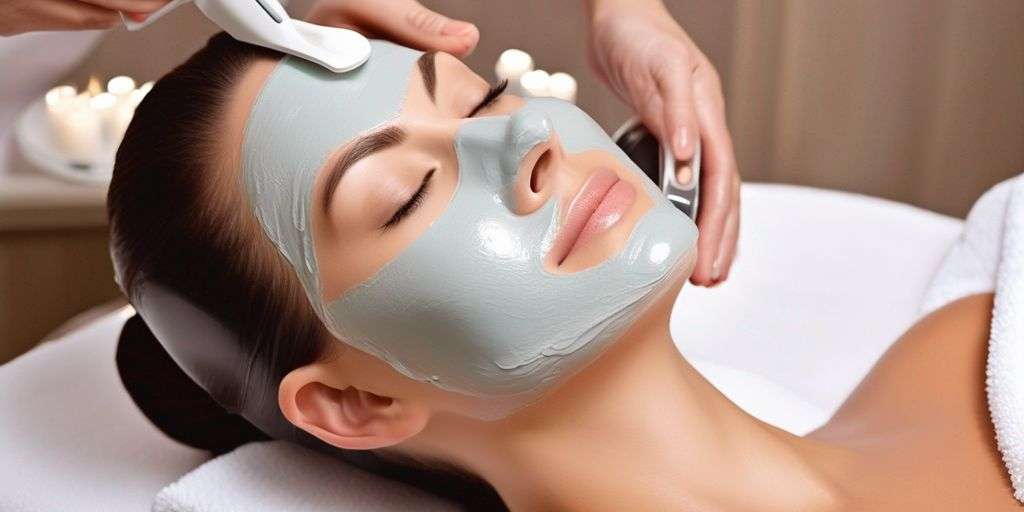 IPL photo facial treatment in spa setting