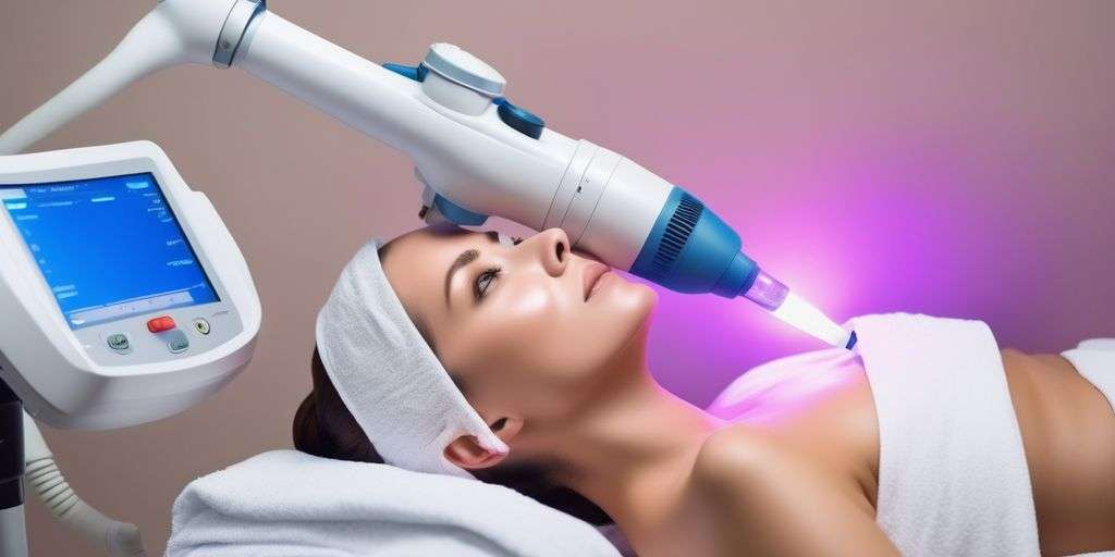 acne laser treatment in dermatology clinic