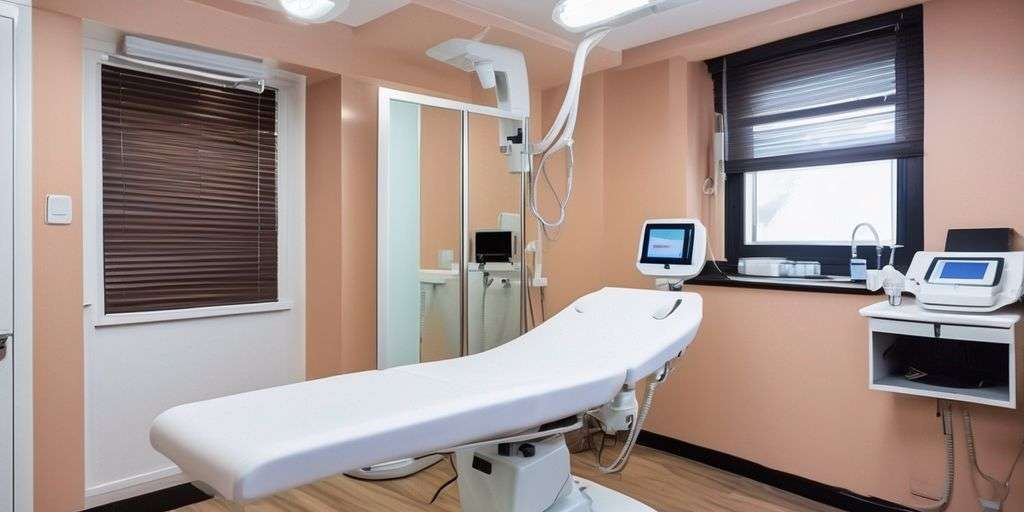 laser hair removal treatment in a modern clinic