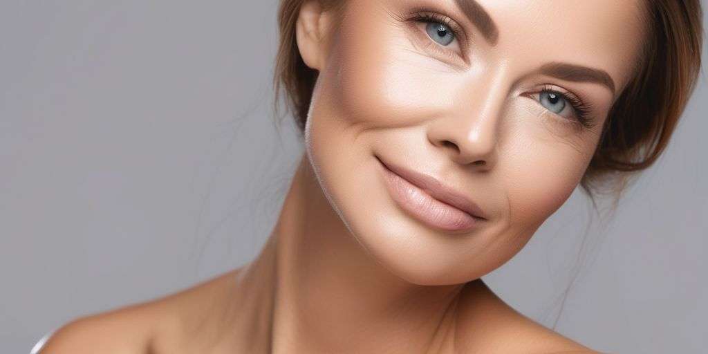 woman with smooth skin after botox treatment