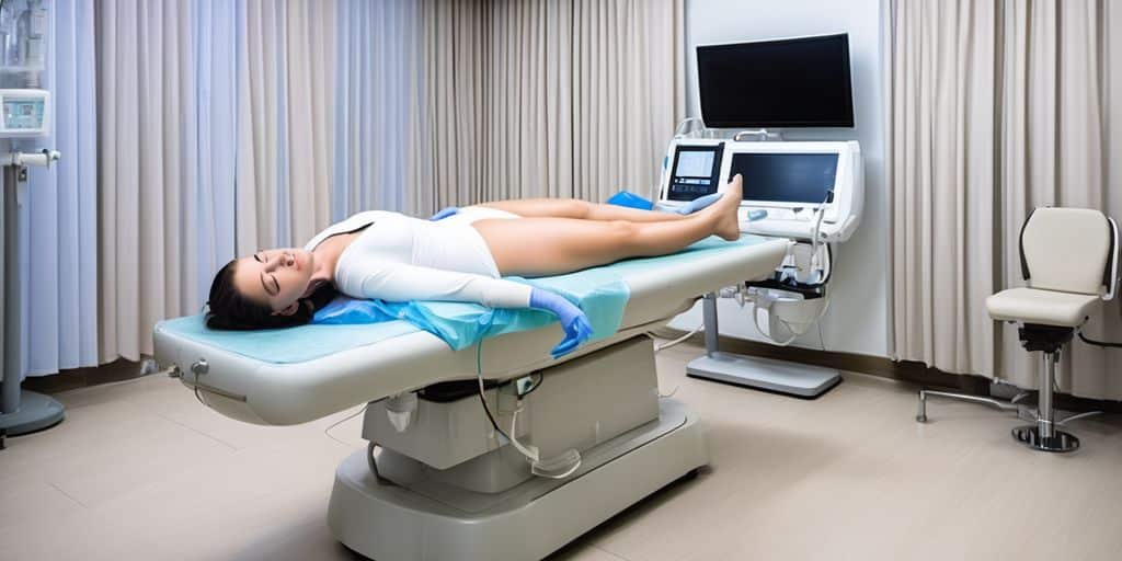 liposuction procedure in a modern clinic