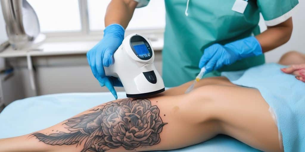 tattoo removal process in a clinic